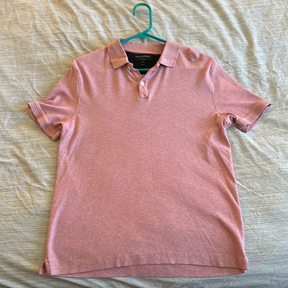 Banana Republic Men’s Salmon Dress Polo - Size M